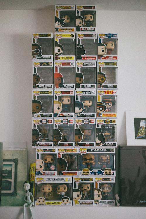 Collection of funko pop figures